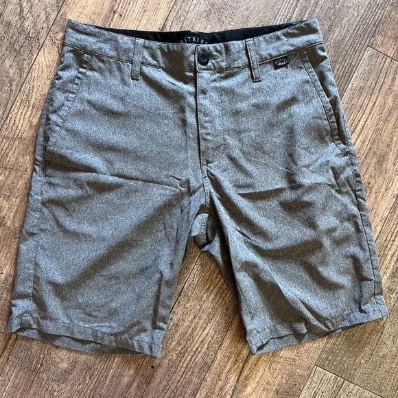 Gray Hybrid Surf Board Shorts Swim Trunks - Picture 1 of 11